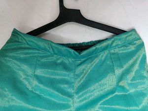 navratri Teal Palazzo Pants