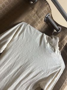 Cream Turtleneck Sweater dress