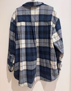 H&amp;M - Oversized Plaid Flannel Shirt
