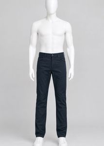 Men's Dark Blue Slim Fit Chinos