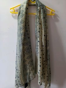 blue scarf