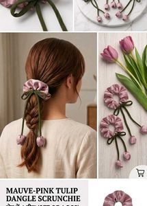 set of 12 Premium tulip scrunchies