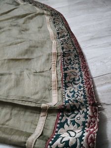Elegant Olive Green Anarkali Kurta with Intricate