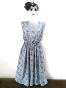 Floral Print Casual Dress size-36-38