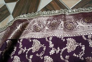 Elegant Purple Banarasi Silk Saree