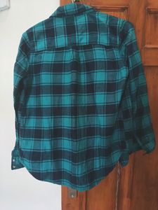 Max Green blue check Shirt