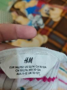 H&amp;M Striped Ribbed Tank Top
