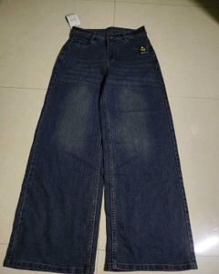Wide Leg Denim Jeans