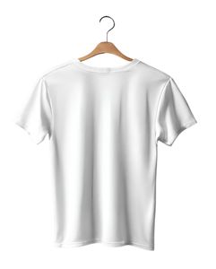 Men's Premium Solid Cotton White T-shirt