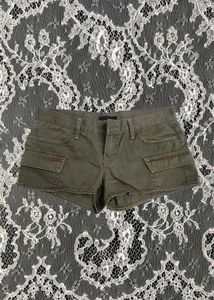 Olive Green Cargo Shorts