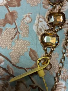 Sparkling Gemstone Chain Belt