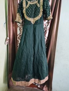 Designer Gown With Heavy Work &amp; Dupatta
