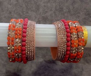 Stunning Embellished Bangles Set
