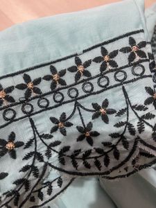 embroidered beaded Kurti set