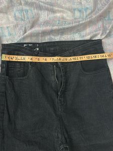 Washed Classic Black Denim Jeans