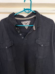 Men's Black Short Sleeve Polo Shirt