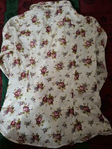 Floral Print Button-Up Shirt