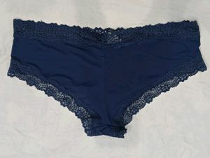 ⭐ Navy Blue Lace Trim Briefs