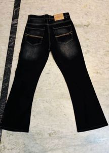 Stylish Black Flared Jeans