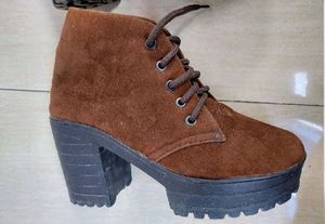 Brown Suede Ankle Boots