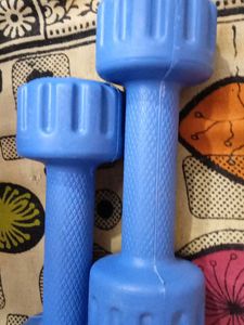 Blue Dumbbell Set