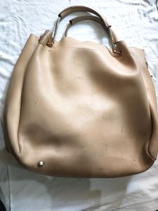 Beige Handbag,Used Only 1flaw, But It Can Be Fixed
