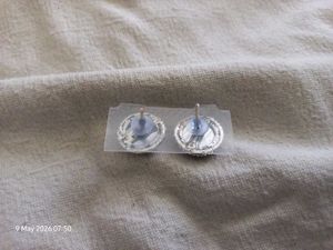 Purple Gemstone Stud Earrings