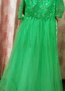Mint Green Embellished Gown