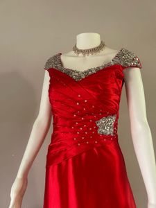 Stunning Red Embellished Gown