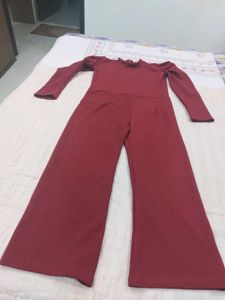 Maroon jumpsuit