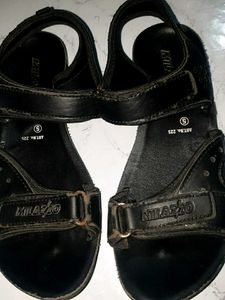 Black Milazzo Sandals Size 5