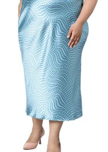 oxolloxo Women Plus Size Elasticated Long Skirt