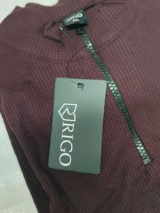 Men's RIGO Waffle Knit Half-Zip Shirt