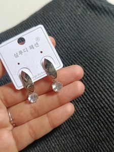 Elegant Dangle Earrings with Crystal