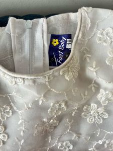 Girls Red &amp; White Party Dress