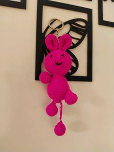 Crochet Frog And Bunny Keychain for Bags &amp; Keys