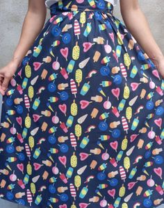 Icecream print skirt