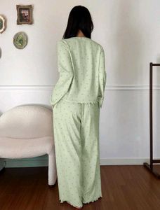 Cute Bow Print Pajama Set
