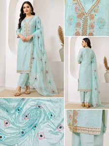 Unstitched Salwar Suit with Dupatta