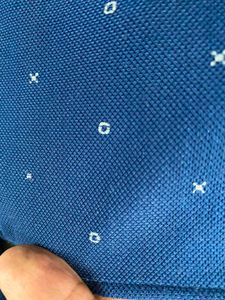 Men's Blue Patterned Polo Shirt