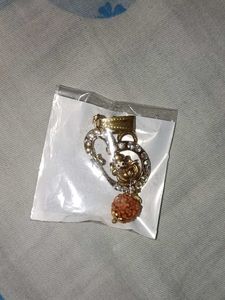 Beautiful Om Pendant with Rudraksha