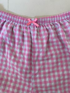 Cute Pink Gingham Pajama Shorts