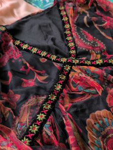 Bohemian Paisley Print Sheer Maxi Dress