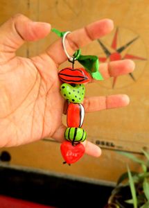 Unique Handmade Beaded Keychain