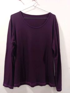 Purple Long Sleeve Top