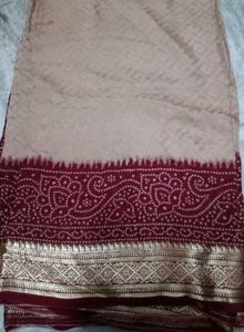 Elegant Bandhani Saree