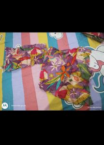 Vibrant Floral Maxi Gown with Dupatta