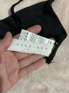 Black Bikini Top with Ring Detail