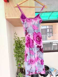 Sheer Floral Slip Dress