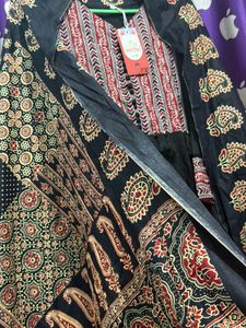 Ethnic Black Printed Kurta Set